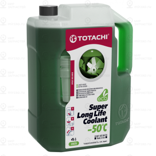 Охлаждающая Жидкость Green -50C 4Л. TOTACHI 41704