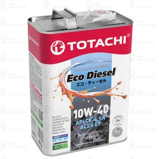 10W-40 Eco Diesel Ck-4/Cj-4/Sn 4Л (Полусинт. Мотор. Масло) TOTACHI E1304
