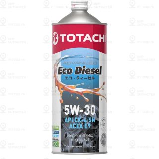 5W-30 Eco Diesel Ck-4/Cj-4/Sn (Полусинт. Мотор. Масло) 1Л TOTACHI E2201
