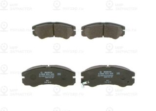 Комплект тормозных колодок (дисковый тормоз) BOSCH 0986424366