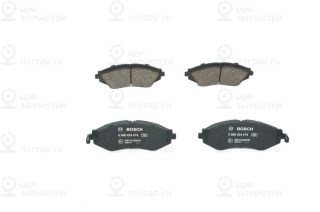 Комплект тормозных колодок (дисковый тормоз) BOSCH 0986424474