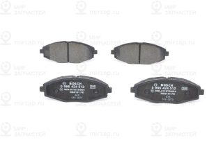 Комплект тормозных колодок (дисковый тормоз) BOSCH 0986424512