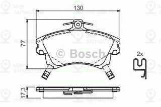 Тормозные колодки BOSCH 0986424541