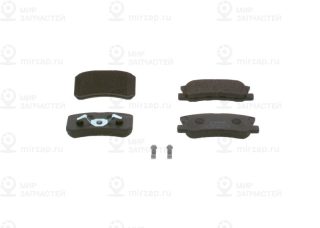 Комплект тормозных колодок (дисковый тормоз) BOSCH 0986424717