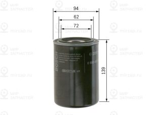 Фильтр масляный BOSCH 0986452001