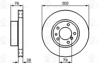 Тормозной диск BOSCH 0986478317
