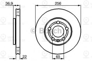 Тормозной диск передний BOSCH 0986478853