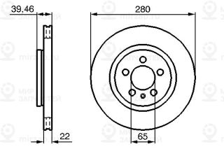 Тормозной диск BOSCH 0986479156