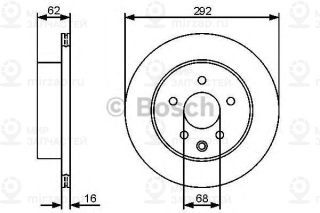 Тормозной диск BOSCH 0986479453