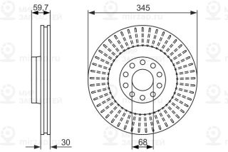Тормозной диск BOSCH 0986479589