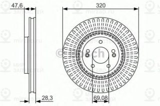 Диск тормозной BOSCH 0986479A21
