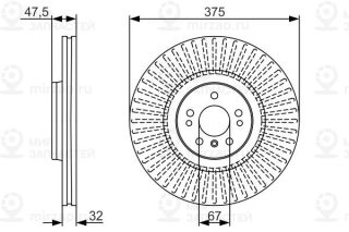 Тормозной диск BOSCH 0986479A26