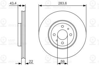 Тормозной диск BOSCH 0986479S01