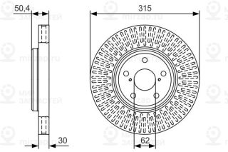 Тормозной диск BOSCH 0986479T40
