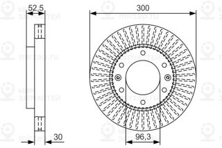 Тормозной диск BOSCH 0986479T88