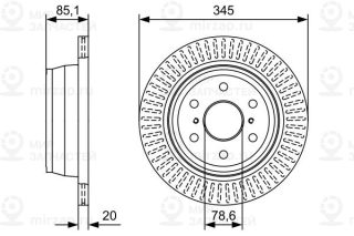 Тормозной диск BOSCH 0986479W32