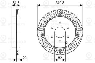 Тормозной диск BOSCH 0986479W46