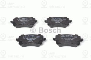 Комплект тормозных колодок (дисковый тормоз) BOSCH 0986494344