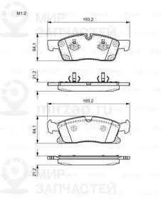 Колодки тормозные дисковые BOSCH 0986494672