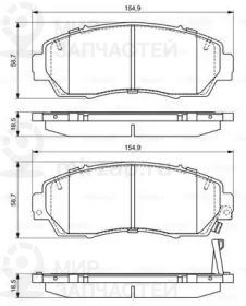 0 986 494 685_Колодки Дисковые Передние!\Honda Cr-V 2.0/2.2 07> BOSCH 0986494685