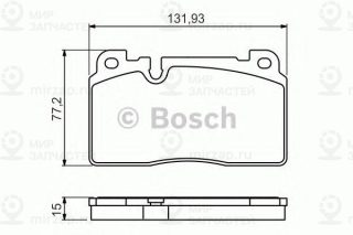 Колодки Тормозные Дисковые Передние BOSCH 0986494702