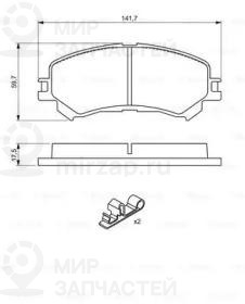 Колодки тормозные дисковые BOSCH 0986494720