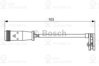 Датчик износа торм.колод. BOSCH 1987473037