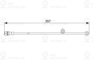 Датчик износа тормозных колодок BOSCH 1987473060