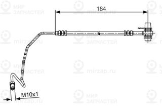 Тормозной шланг BOSCH 1987481534
