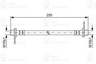 Тормозной шланг BOSCH 1987481585