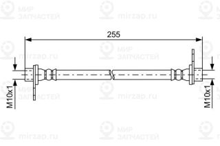 Тормозной шланг BOSCH 1987481586
