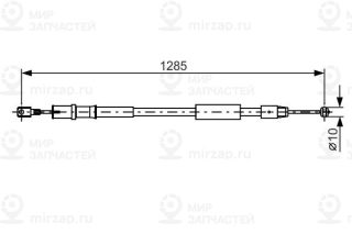 Трос стояночного тормоза BOSCH 1987482026