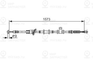Трос стояночного тормоза BOSCH 1987482399
