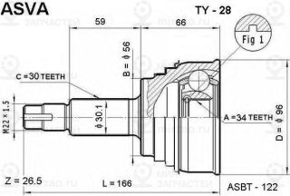 Запчасть ASVA TY28