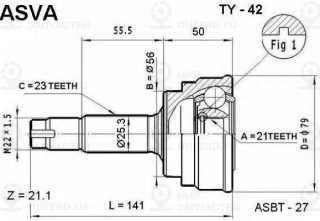 Запчасть ASVA TY42