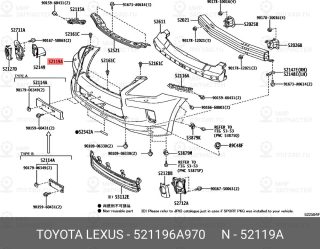 Запчасть TOYOTA 521196A970
