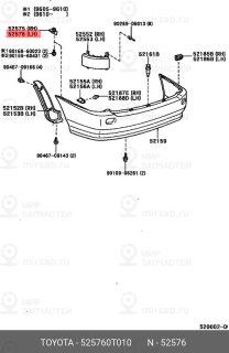 Запчасть TOYOTA 525760T010