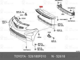 Запчасть TOYOTA 526180F010