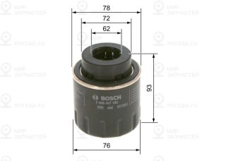 Фильтр масляный BOSCH F026407183