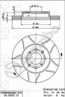 Запчасть BREMBO 09550975