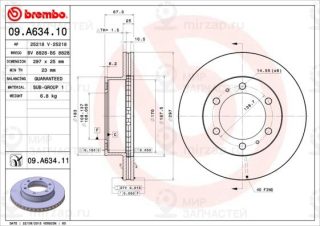 Запчасть BREMBO 09A63410