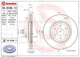 Запчасть BREMBO 09B49610