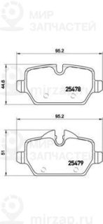 Запчасть BREMBO P06080