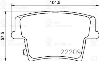 Комплект тормозных колодок (дисковый тормоз) BREMBO P11040