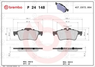 Запчасть BREMBO P24148