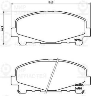 Запчасть BREMBO P28043