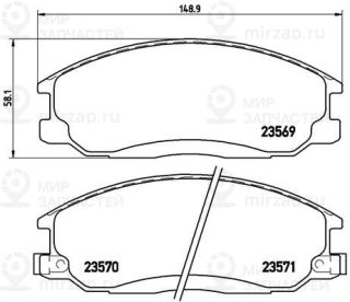 Запчасть BREMBO P30013