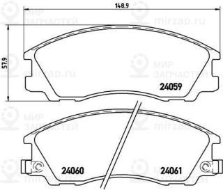 Запчасть BREMBO P30017