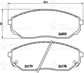 Запчасть BREMBO P30019
