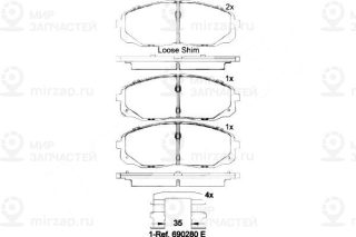 Запчасть BREMBO P30095